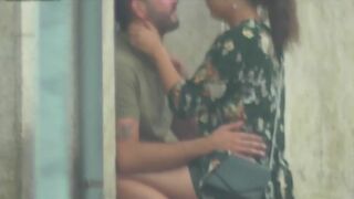 Voyeur a couple is caught having porn in public in broad daylight