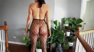 Hot Florina Fitness Topless Naked Fishnet Hot Youtuber Tape