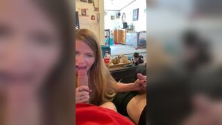 Hot getting head from friends wife