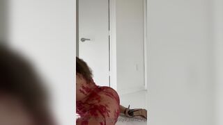 Nastya_nass_vip In Red See Through Dress Bouncing Her Big Booty Onlyfans Leaked Video