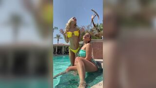 Dilfenergy Enjoying Sun Outdoor In Pool Rubbing Nipples On Her Friends Nipples Onlyfans Leaked Video