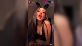 Gorgeous nipples on a instagram live stream