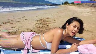 Katnparadise Nipple Slip Beach Bikini Accidental Twitch Tape
