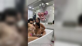 Hannamiller_ Threesome Lesbian Boobs Licking On Bathtub Onlyfans Leaked Video