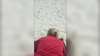 Gorgeous fucking wife at a beach