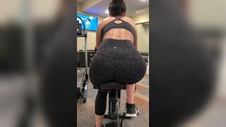 Christina Khalil Cycling In Her Home Gym Showing Her Sweaty Pants Onlyfans Leaked Tape