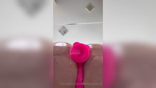 Lilmisschanel Big Booty Milf Twerking Naked and Riding Dildo on Bathroom Onlyfans Leaked Video