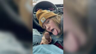 He pulled over & I sucked him off 
[Reddit Video]
