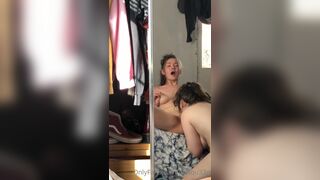 Mirror View Of Pissq33n Hairy Lesbian Couple Pussy Getting Fingered While Licking It Onlyfans Leaked Video
