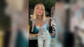 Beautiful Blonde Babyfooji Sucking Fingers Taking Her Cute Tits Out Joi Onlyfans Leaked Video