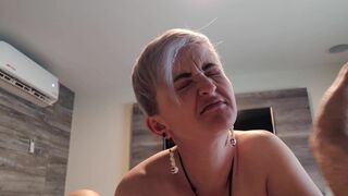 Amateur Blonde Thelma Sucks A Huge Black Cock Pov Video