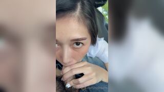 Ndream Asian Babe Suck Small Dick In Car And Fucked By It Onlyfans Leaked Video
