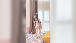 Cute Anime Cosplay School Girl Shows Her Pussy And Boobs Video