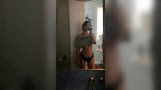 Overtimemegan Mirror View Of Her Skinny Body Tiktok Leaked Video