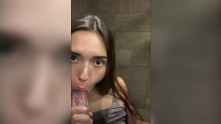 Sexy Dildo fun in public shower