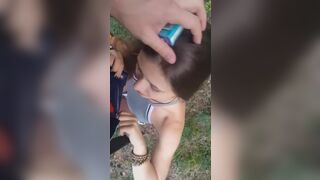Hot teen russian girl gets banged in the forest