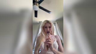 Msfiiire Sucking Huge Dildo Taking Boobs Out Slowly Onlyfans Leaked Vide