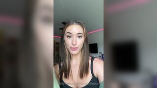 Natalie Roush In Cute Top Answering Questions Asked By Fans Onlyfans Leaked Video
