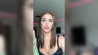 Natalie Roush In Cute Top Answering Questions Asked By Fans Onlyfans Leaked Video