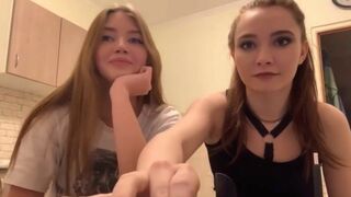 Gorgeous russian teens going naked for some cash on periscope