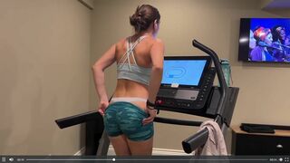 ChristinaKhalil Show Her Butt Cheeks While Workout