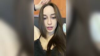 Hot russian girl with sexy titties masturbating