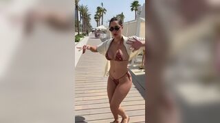 Gorgeous Bru Luccas Thong Bikini Dance Video Leaked