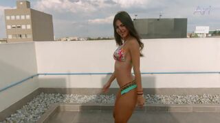 Gorgeous Ari Dugarte Leopard Thong Bikini Patreon Video Leaked