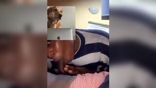 Drunken Black Whore Sucking big Cock Video