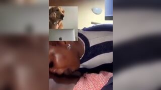 Drunken Black Whore Sucking big Cock Video