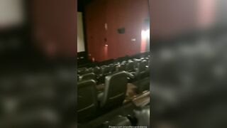 Yandralanna Spread Her Legs And Rubs Her Pussy In Theatre Video