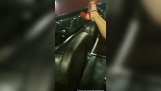 Yandralanna Spread Her Legs And Rubs Her Pussy In Theatre Video