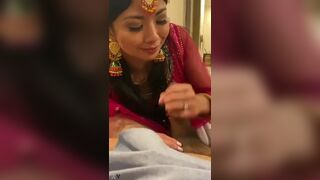 NRI Punjabi girl sucked boyfriend’s cock on the occasion of marriage
 Indian Video