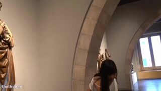 Littlesubgirl Fingering In Outdoor And Visit A Museum And Shows Her Tits Walk Exposing Her Body Video