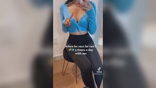 Hot Babe With Bouncy Booty Rides A Cock Tiktok Video