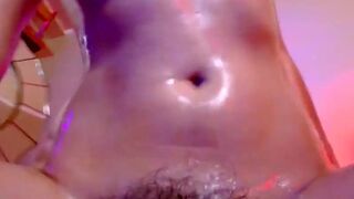 Crazy Oiled Girl With Perfect Boobs Shows Her Hairy Pussy Chaturbate Video