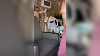 Nurse Gets So Horny At Hospital And Rubs Her Pussy To Calm