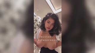 Vanora Asian Babe Teases Her Big Boobies Video