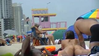 Heather Big Booty Wife Brings Her Husband And Ebony Friend To Naked Beach Have Fun In OutDoor Video