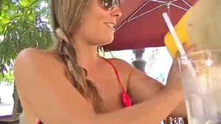 Heather Hot Wife Exposed Tits In Public Shows Her Pussy While Eating Outdoor video