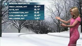 Hot Blondie With Fine Ass Doing Weather Forecasting On TV Video