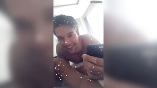 Cute Couple Naked Having Fun Snap Filter Video