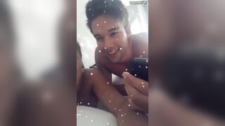 Cute Couple Naked Having Fun Snap Filter Video