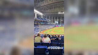 Young Girl Boob Drop in Public Stadium Video