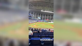 Young Girl Boob Drop in Public Stadium Video