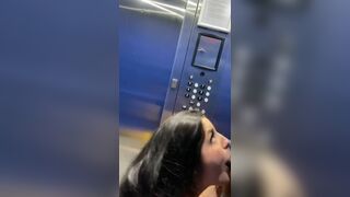 Play_house Hot Bitch Wearing Yellow Dress Sucking A BBC In Elevator OnlyFans Video