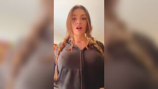 Sarahcaus Pretty Blondy With A Nose Ring Shows Her Amazing Boobs Video