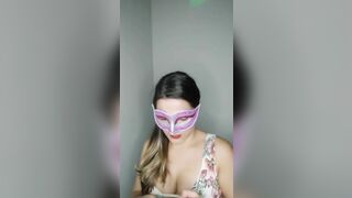 Gorgeous Latina Teen Cam Girl Teasing Showing Her Nasty Tits On Streaming Video