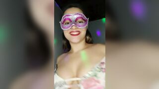Gorgeous Latina Teen Cam Girl Teasing Showing Her Nasty Tits On Streaming Video
