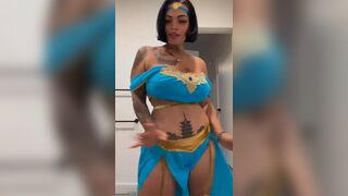 Priceless_nina Short Hair Ebony Whore With Big Tits Teasing Sexy Dance TikTok Video
